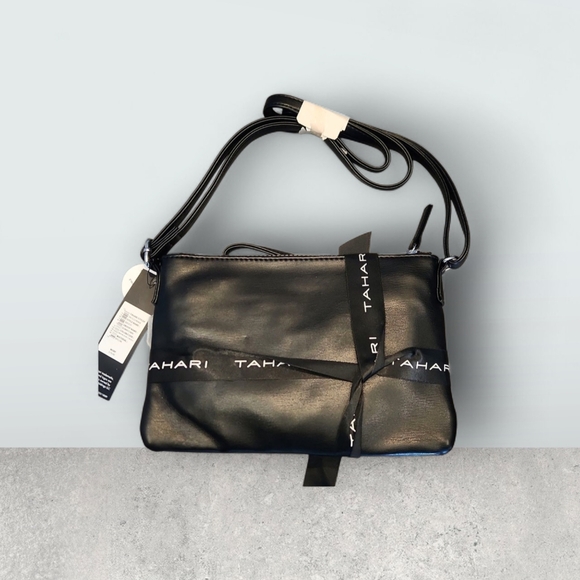 Tahari Women's Crossbody & Makeup Bag Duo NWT Downtown Watercolor - Picture 2 of 4